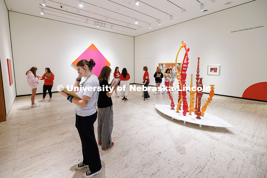 Students in the Music for Non-Majors 171: Arts Alive at Nebraska course participate in a back-to-bac