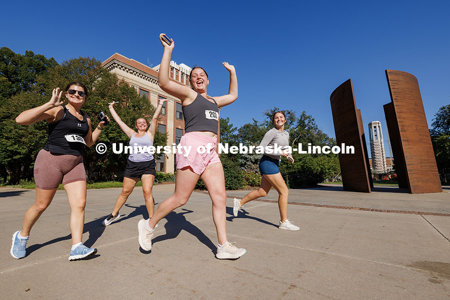 Homecoming week’s activities opened with a 5K fun run from that began and ended on the Nebraska Un