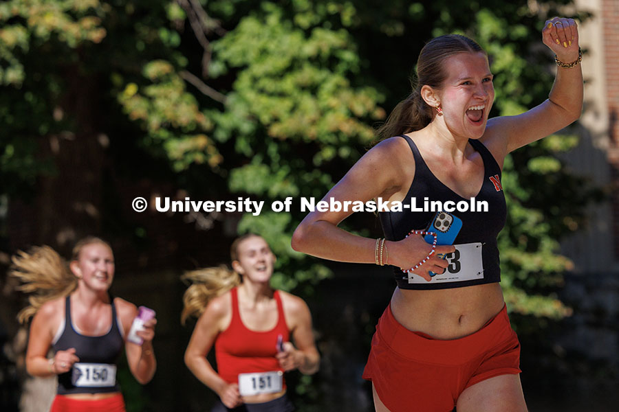 Homecoming week’s activities opened with a 5K fun run from that began and ended on the Nebraska Un