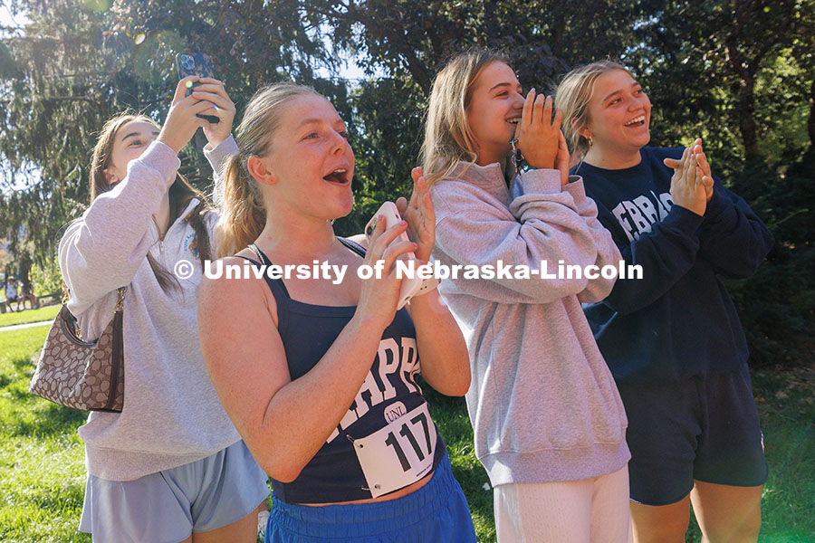 Homecoming week’s activities opened with a 5K fun run from that began and ended on the Nebraska Un