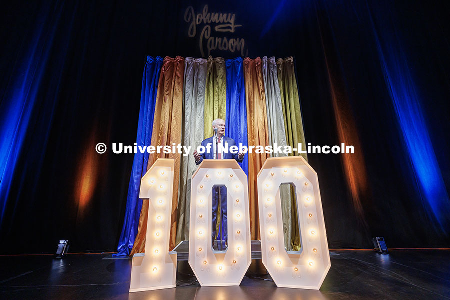 251023_Carson_100_013.jpg Jeffrey Gold, President of the University of Nebraska System, speaks to the audience inside the Cars