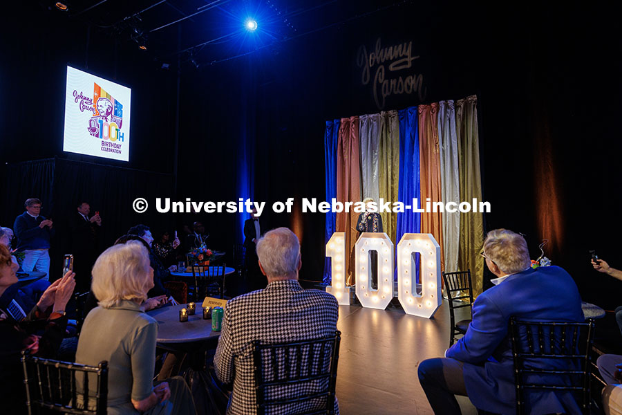 251023_Carson_100_015.jpg Singer Marilyn Maye performs inside the Lied Center. Johnny Carson’s 100th Birthday Celebration in