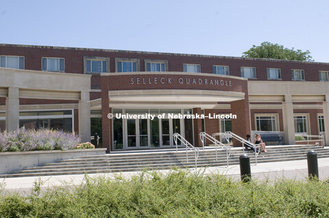 Exterior photo of the front Selleck Quadrangle on UNL's City Campus, 100803, 