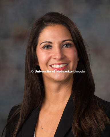 Studio portrait of Renee Batman, New Faculty Photo Shoot, August 19, 2015. 