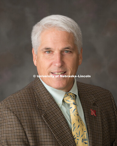 Studio portrait of Scott Gardner, one of eight University of Nebraska-Lincoln faculty members named 