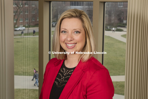 Anna Pressler, Director of Recruitment and Student Success. Raikes School, Design Studio photo shoot