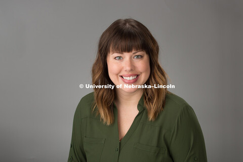 Studio portrait of Abby Simpson, Lecturer, CEHS, New Faculty. August 11, 2016. 