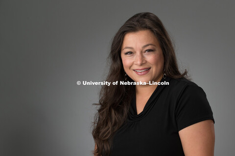 Studio portrait of Amanda Morales, Assistant Professor, CEHS. August 12, 2016. 