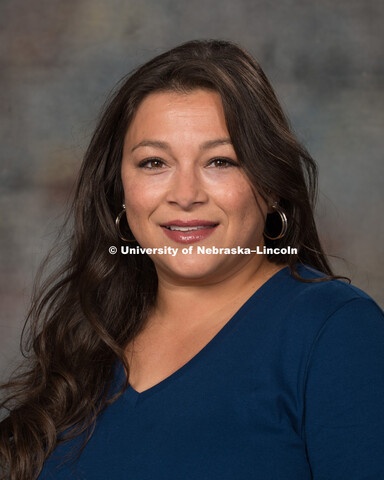 Studio portrait of Amanda Morales, Assistant Professor, CEHS. New Faculty Orientation. August 29, 20