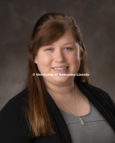 Studio portrait of Amy Beyer, Arts and Science Advising Center. September 6, 2016. 