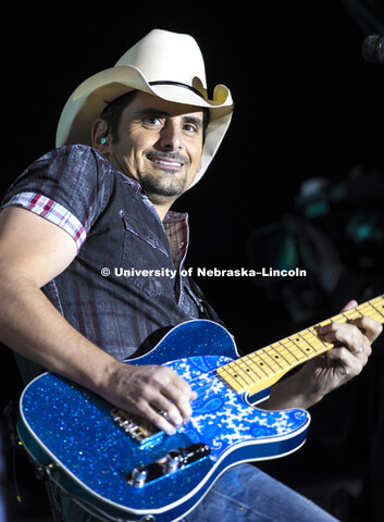 Brad Paisley College Nation tour outside of Memorial Stadium at the University of Nebraska-Lincoln. 