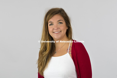 Studio portrait of Ashley Clark, Admissions. December 16, 2016. 