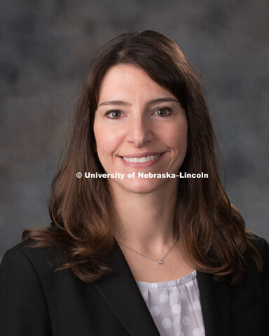 Studio portrait of Alison Basye, Central Administration. January 31, 2017. 