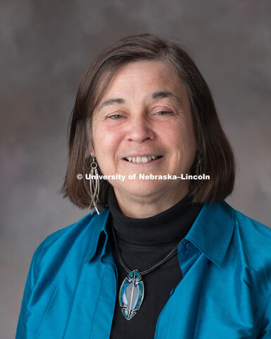 Studio portrait of Amy Burnett, Professor, History. March 13, 2017. 