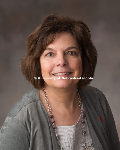 Studio portrait of Barbara Bullington, Administrative Tech, History. March 14, 2017. 