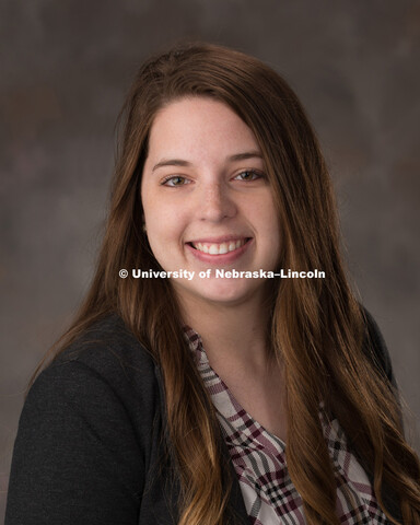 Studio portrait of Amy Demers, Chancellor's Scholar. March 20, 2017. 