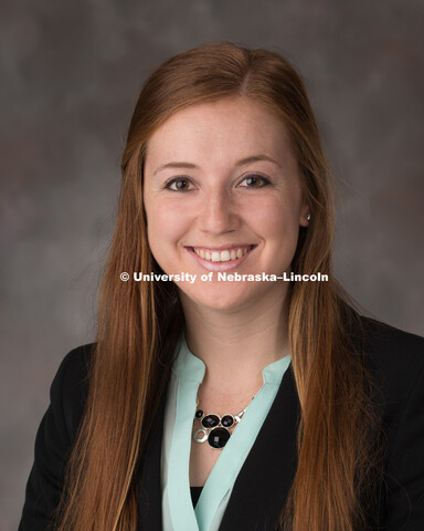 Studio portrait of Alissa Martindale, Chancellor's Scholar. March 20, 2017. 