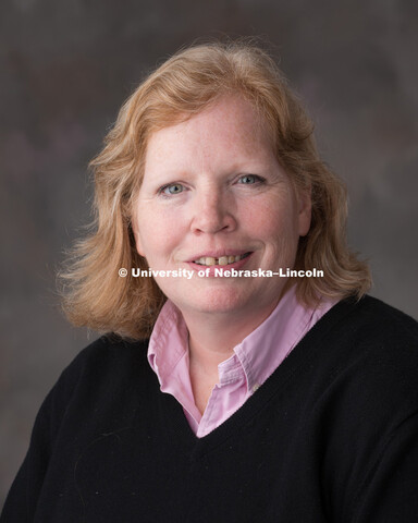 Studio portrait of Ann Tschetter, Associate Professor, History. April 4, 2017. 