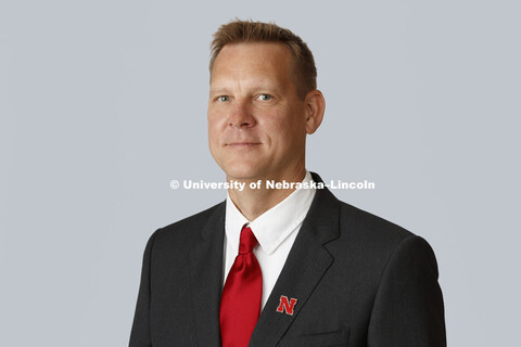 Studio portrait of James Volkmer, Assistant Vice Chancellor , Admissions. June 16, 2017. 