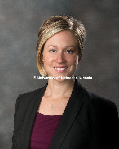 Studio portrait of Ashley Votruba, Assistant Professor of Psychology, College of Arts and Sciences. 