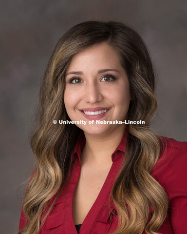 Studio portrait of Ashley West, Administrative Technician, Civil Engineering. August 24, 2017. 