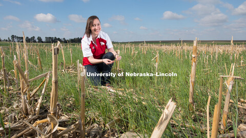 Andrea Basche, Assistant Professor of Agronomy and Horticulture, teaches students to communicate the