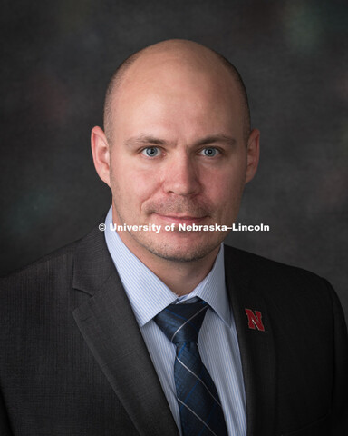 Studio portrait of Alexey Lipatov, Research Assistant Professor, Chemistry. August 9, 2018. 