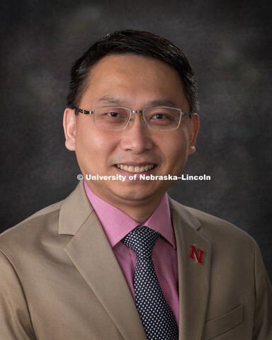 Studio portrait of Barry Cheung, Associate Professor, Chemistry. August 9, 2018. 