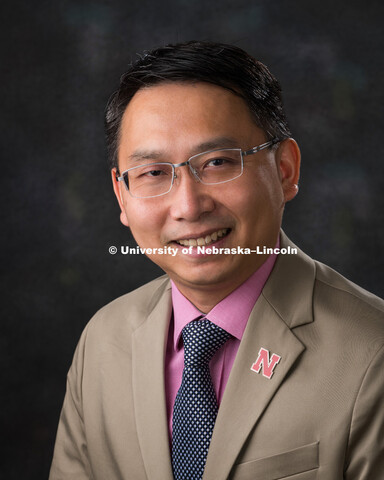 Studio portrait of Barry Cheung, Associate Professor, Chemistry. August 9, 2018. 