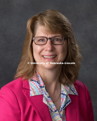 Studio portrait of Arlean Crossgrove, Central Administration. August 10, 2018. 