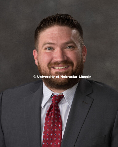 Studio portrait of Paul Embree, Central Administration. August 10, 2018. 