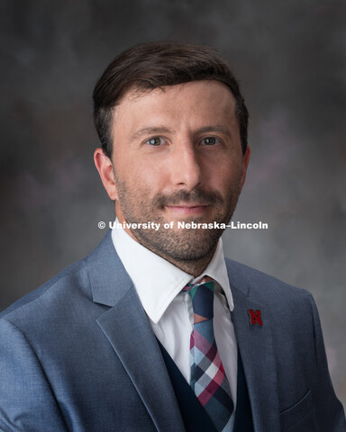 Studio portrait of Alex Vecchio, Assistant Professor, Biochemistry. New Faculty. August 30, 2018. 