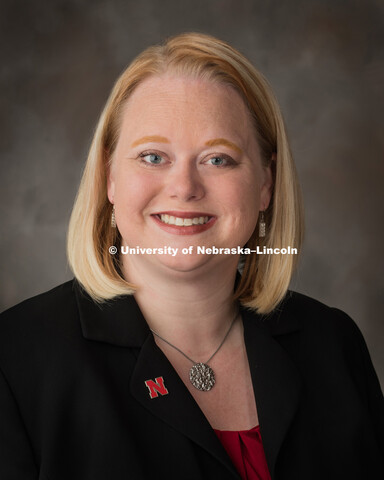 Studio portrait of Tamy Burnett, Assistant Director, University Honors Program. September 5, 2018. 