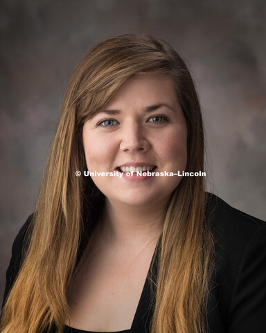 Studio portrait of Kristy Saunders, Graduate Assistant, First Year Experience and Transition Program