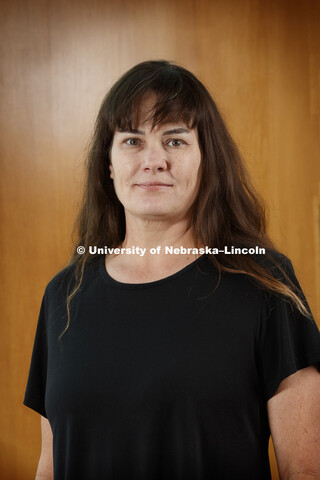 Bambi King, Office Associate for the College of Law. Nebraska Law photo shoot. September 13, 2018. 