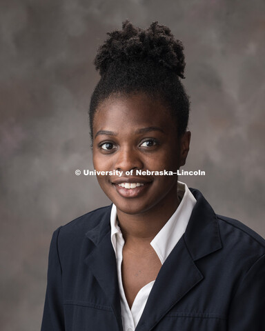 Studio portrait of Aleece Barnard, 2018 McNair Scholar. September 19, 2018. 