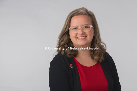 Studio portrait of Jasie Beam, Admissions Counselor, Academic Services and Enrollment. November 2, 2