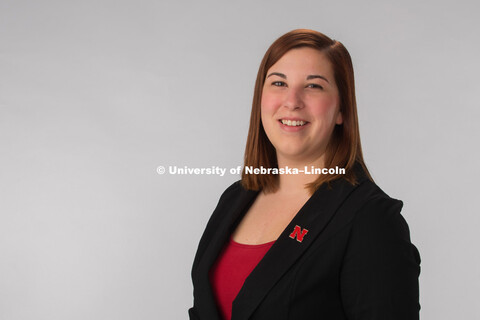 Studio portrait of Brittney Palmer, Admissions Counselor, Academic Services and Enrollment. November