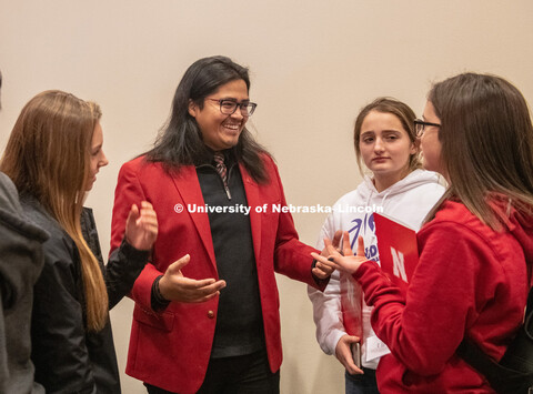 Grand Island Senior High (GISH) students visit UNL. December 21, 2018. 