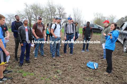 Various photos with Assistant Professor Andrea Basche, Agronomy and Horticulture. April 17, 2019. 