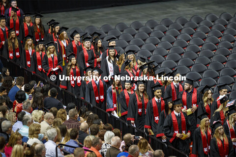 Undergraduate commencement at Pinnacle Bank Arena, May 4, 2019.  