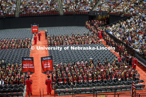 Undergraduate commencement at Pinnacle Bank Arena, May 4, 2019.  