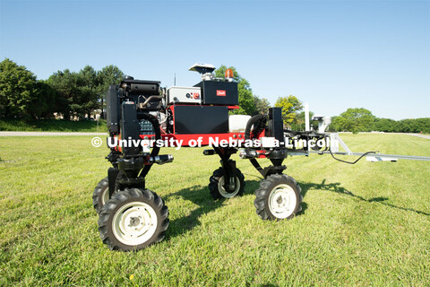 Grad student Josh Murman is with Santosh Pitla, associate professor of advanced machinery systems in