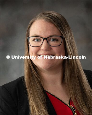 Studio portrait of Brande Dicks, Financial Associate for AVE Business Center. June 11, 2019. 