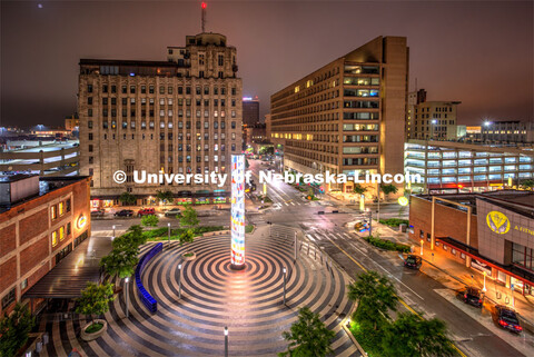 Downtown Lincoln. Photo © 2019 by Joshua Redwine.  THIS PHOTO CAN ONLY BE USED FOR UNL PURPOSES.  A