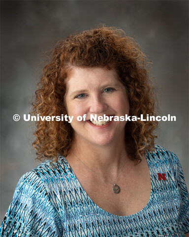 Studio portrait of Carrie Duffy, Financial Specialist, AVE Business Center. July 18, 2019. 