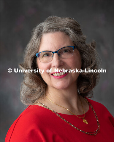 Studio portrait of Anna Plank, Assistant Director, Husker Hub. August 1, 2019. 