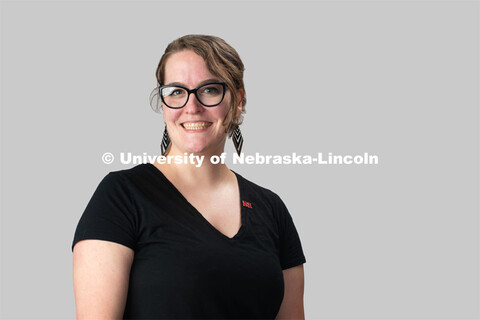 Studio portrait of Rachel Black, CRM Communications Specialist, Academic Services and Enrollment Man