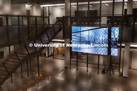 Interior of the new Johnny Carson Center for Emerging Media Arts. August 26, 2019. 