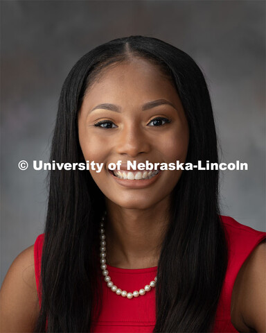 Studio portrait of Amyia Harris, 2019 McNair Scholars. September 13, 2019. 